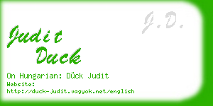 judit duck business card
